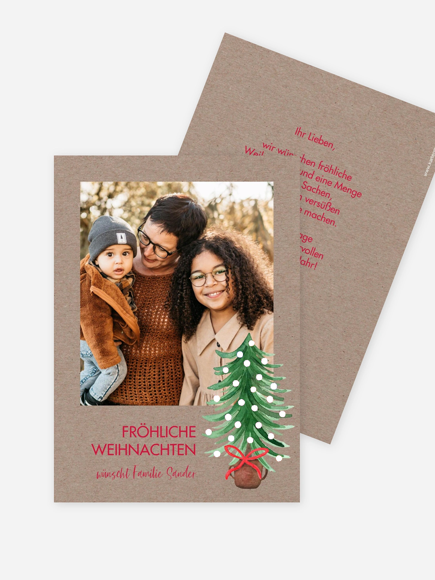 Weihnachtskarte Familienweihnacht