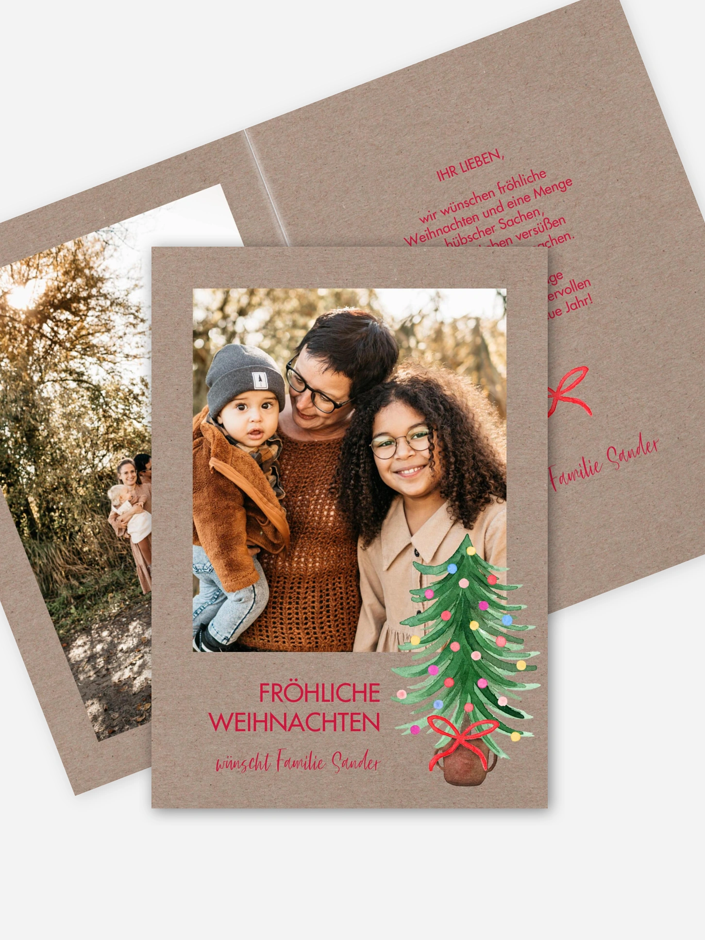 Weihnachtskarte Familienweihnacht