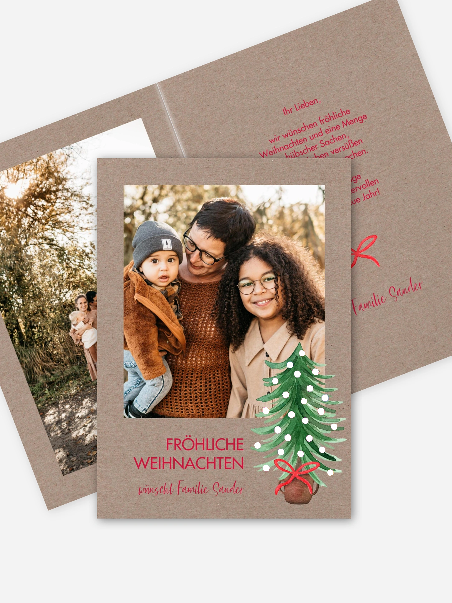 Weihnachtskarte Familienweihnacht
