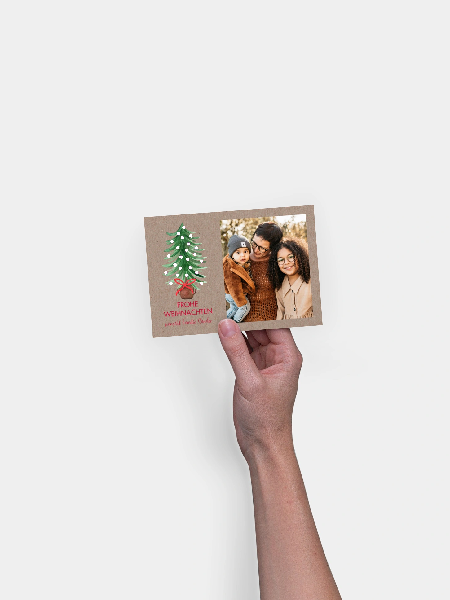 Weihnachtskarte Familienweihnacht