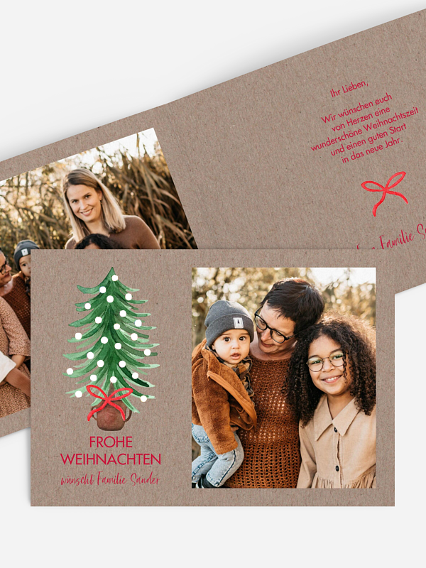Weihnachtskarte Familienweihnacht
