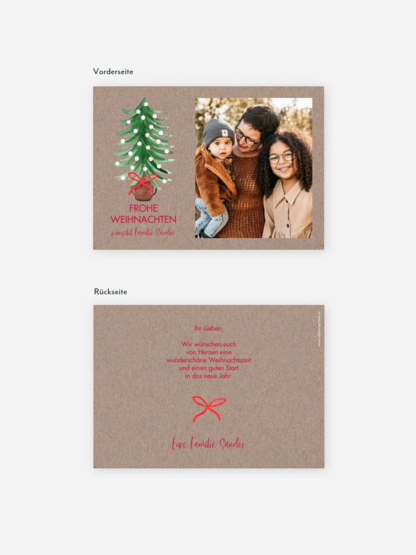 Weihnachtskarte Familienweihnacht