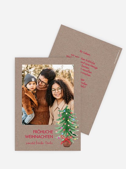 Weihnachtskarte Familienweihnacht