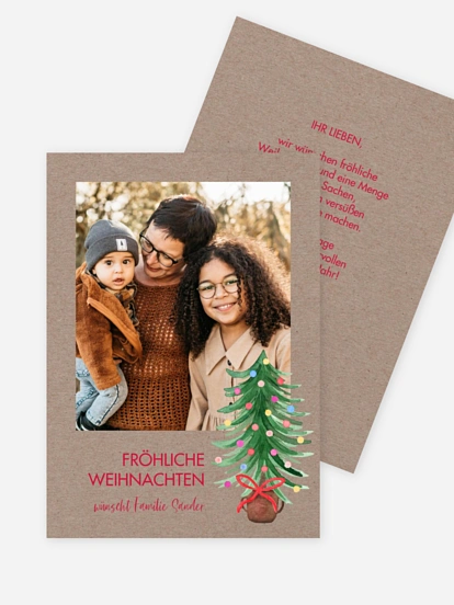 Weihnachtskarte Familienweihnacht