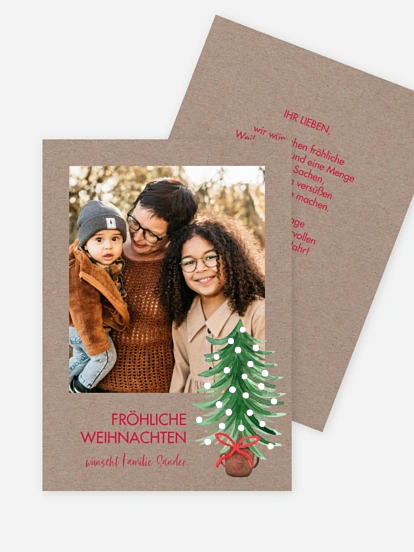 Weihnachtskarte Familienweihnacht