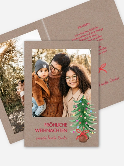 Weihnachtskarte Familienweihnacht