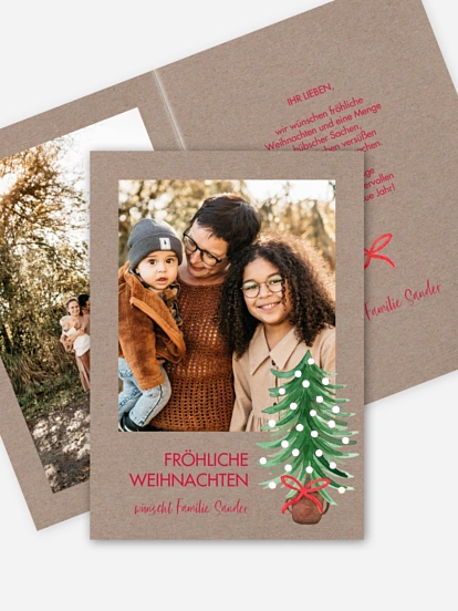 Weihnachtskarte Familienweihnacht