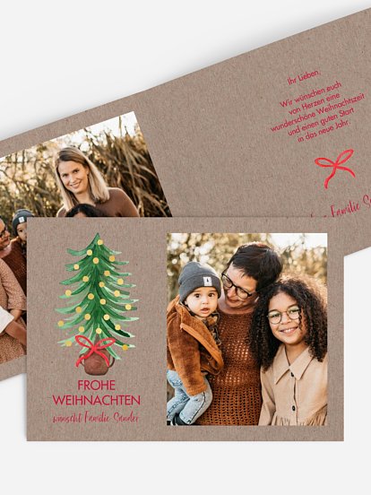 Weihnachtskarte Familienweihnacht