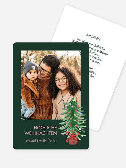 Weihnachtskarte Familienweihnacht