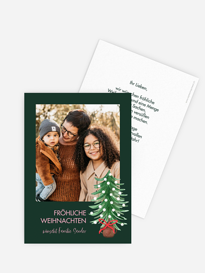 Weihnachtskarte Familienweihnacht