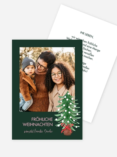 Weihnachtskarte Familienweihnacht