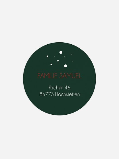 Absenderaufkleber Weihnachten Holiday Decor ohne Foto
