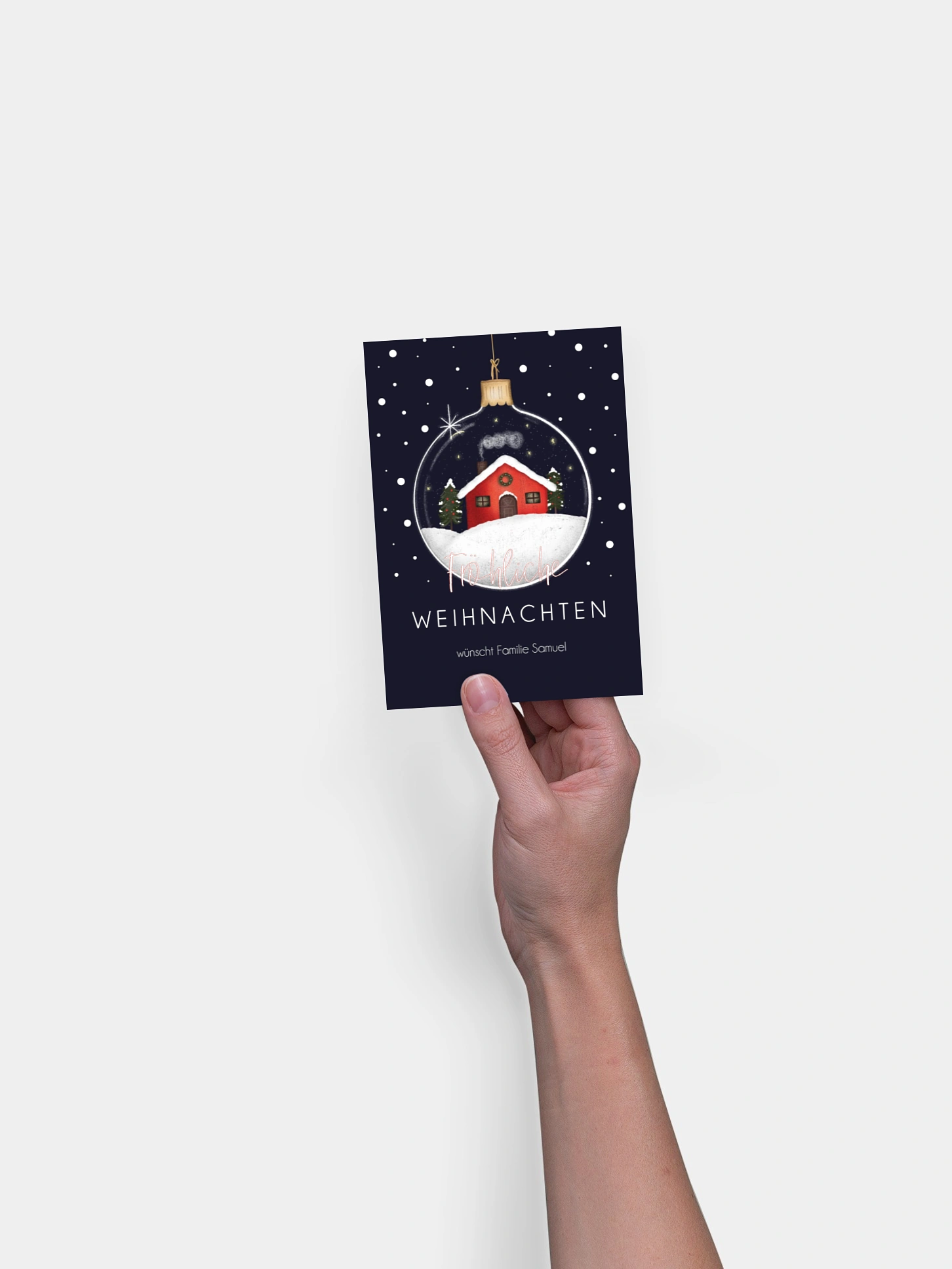 Weihnachtskarte Holiday Decor ohne Foto