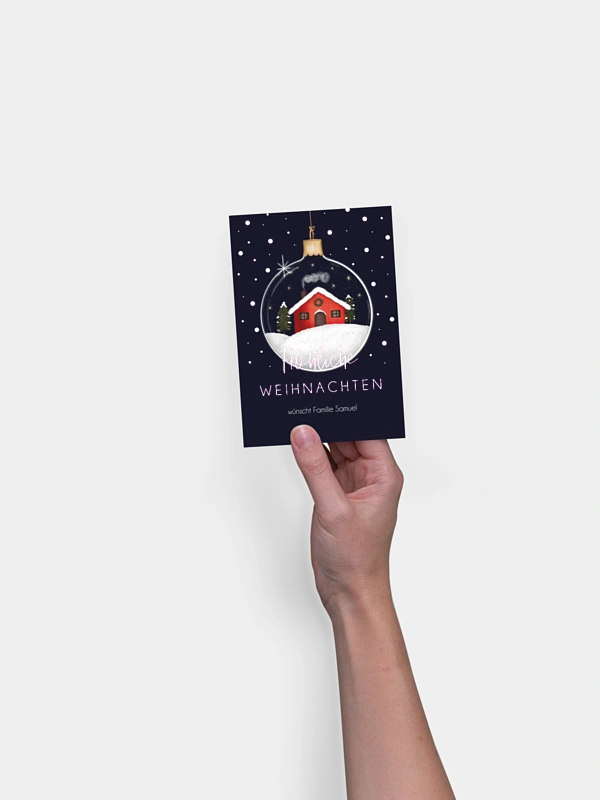 Weihnachtskarte Holiday Decor ohne Foto