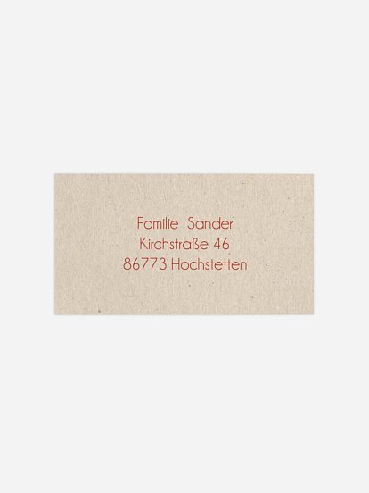 Empfängeraufkleber Weihnachten Sternenzauber