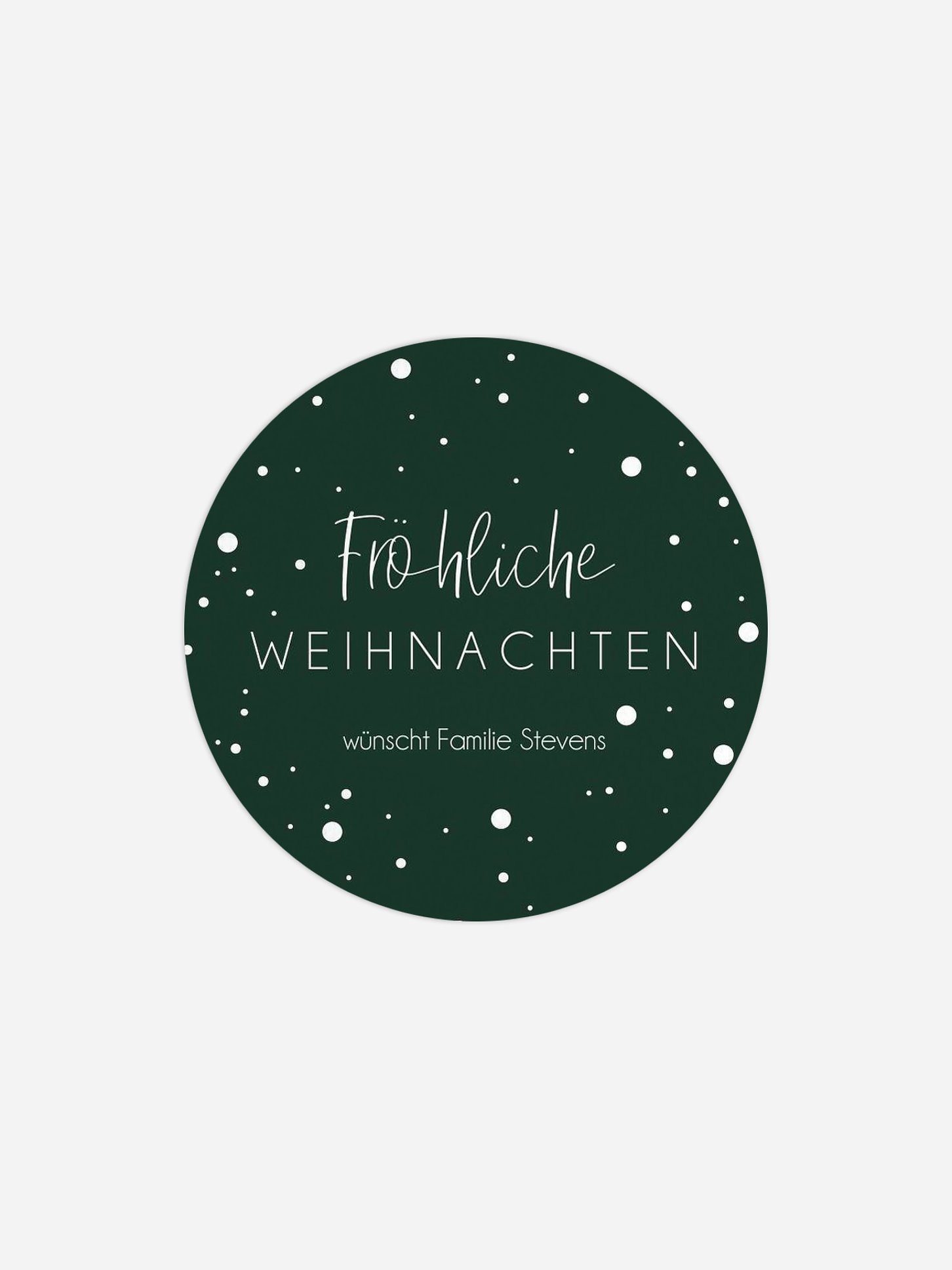 Geschenkaufkleber Weihnachten Winterzauber