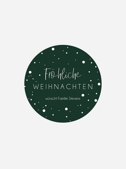 Geschenkaufkleber Weihnachten Winterzauber