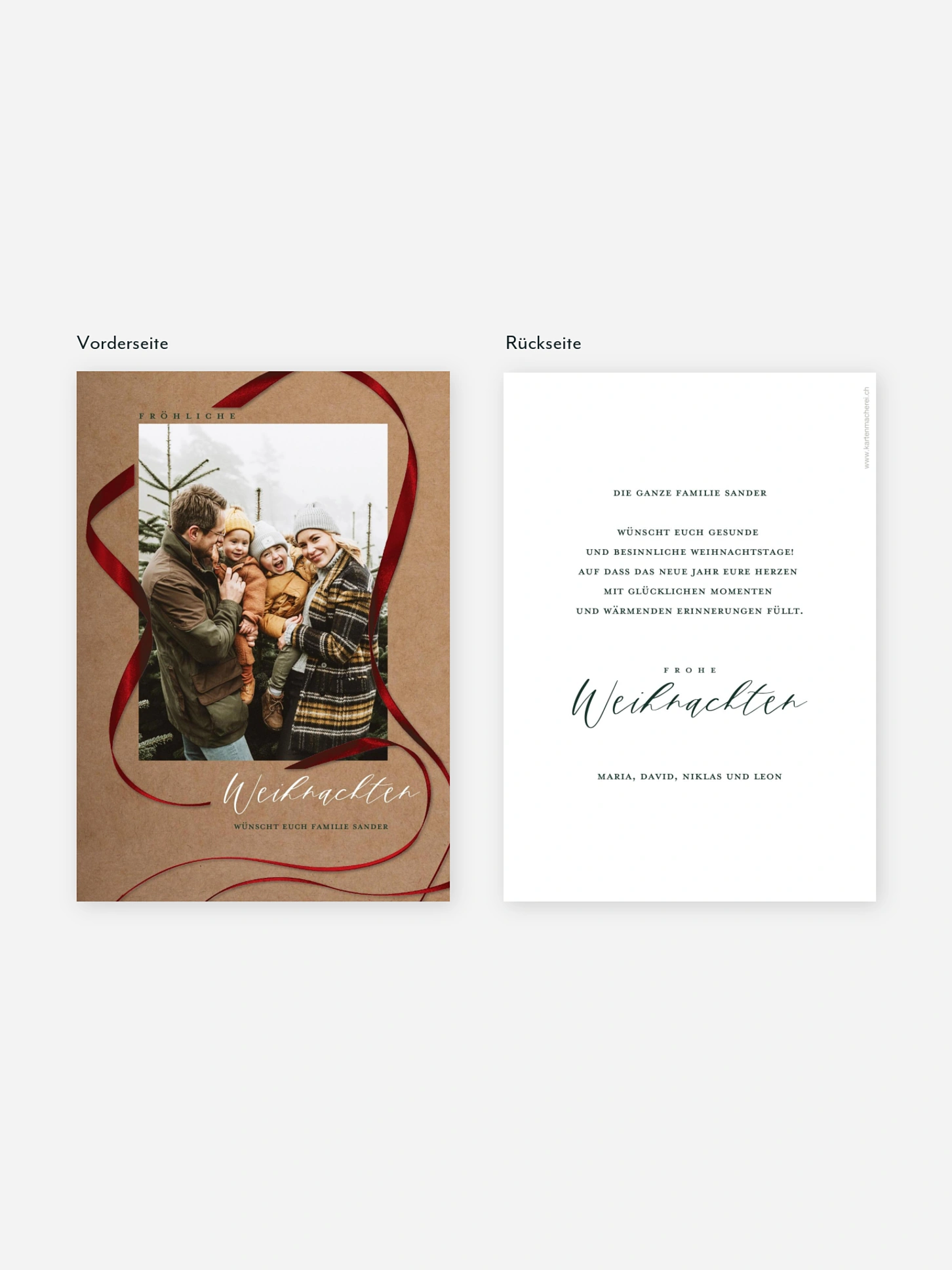 Weihnachtskarte Weihnachtsgeschenk
