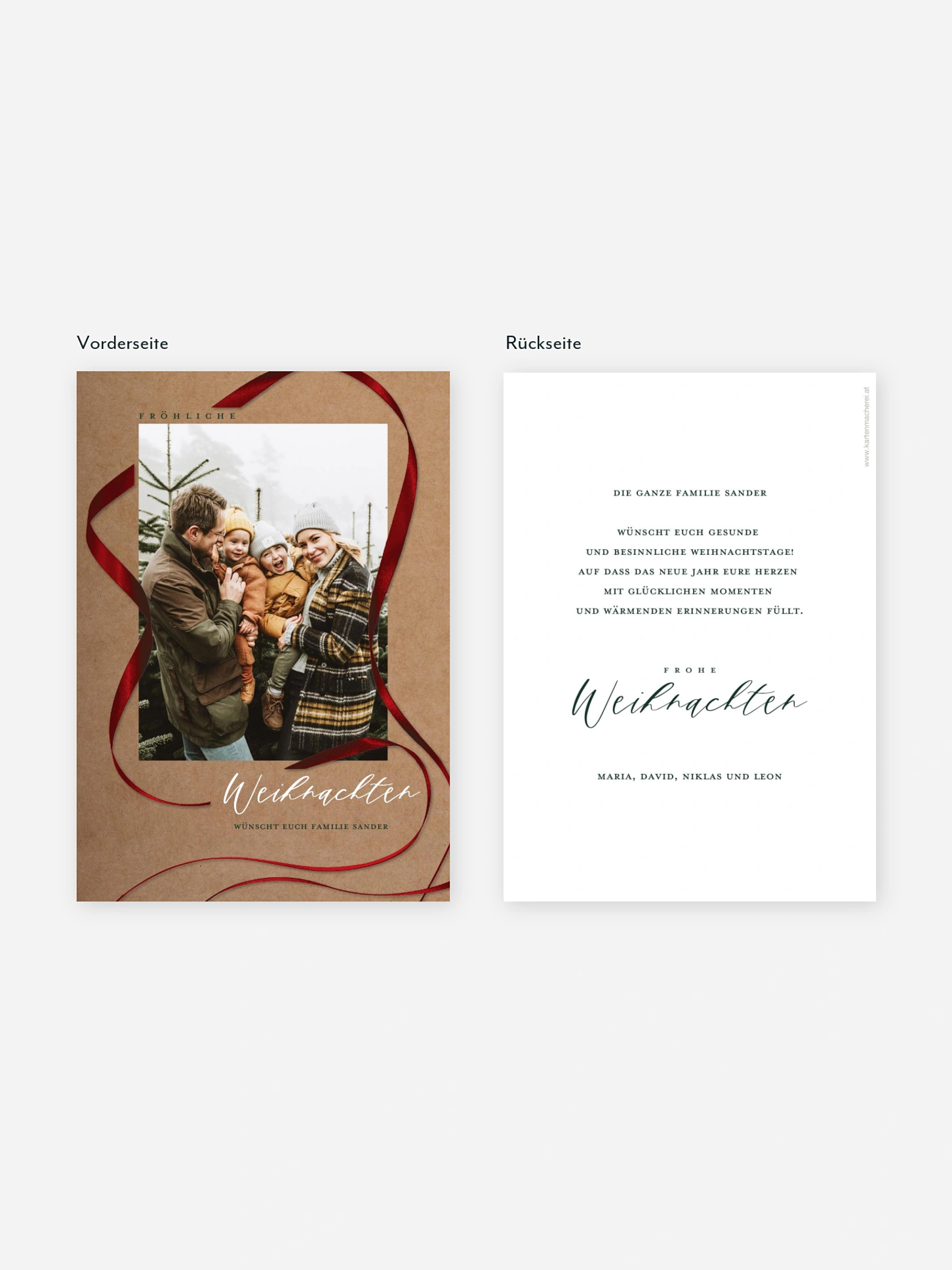 Weihnachtskarte Weihnachtsgeschenk