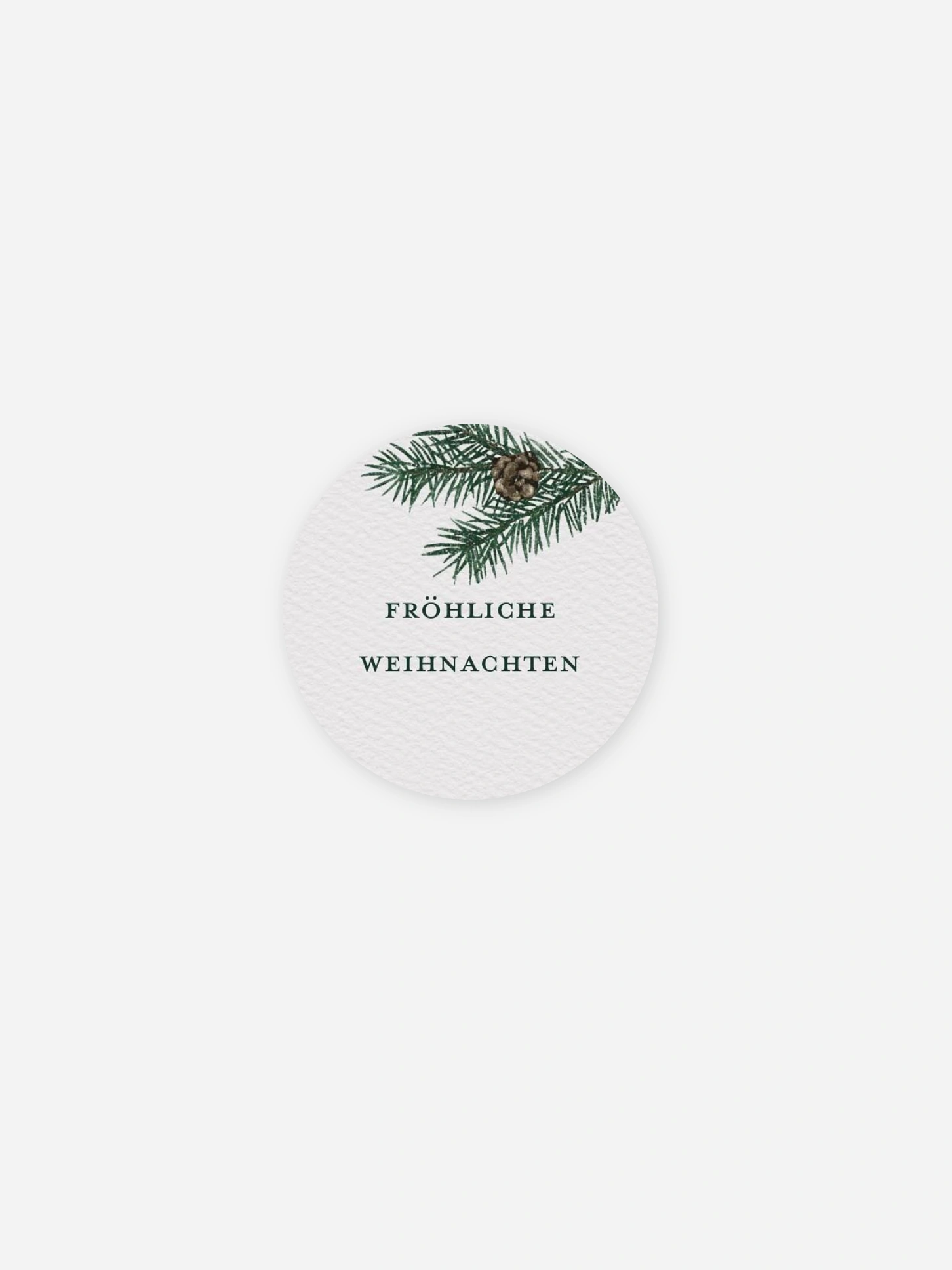 Geschenkaufkleber Weihnachten Pinewood