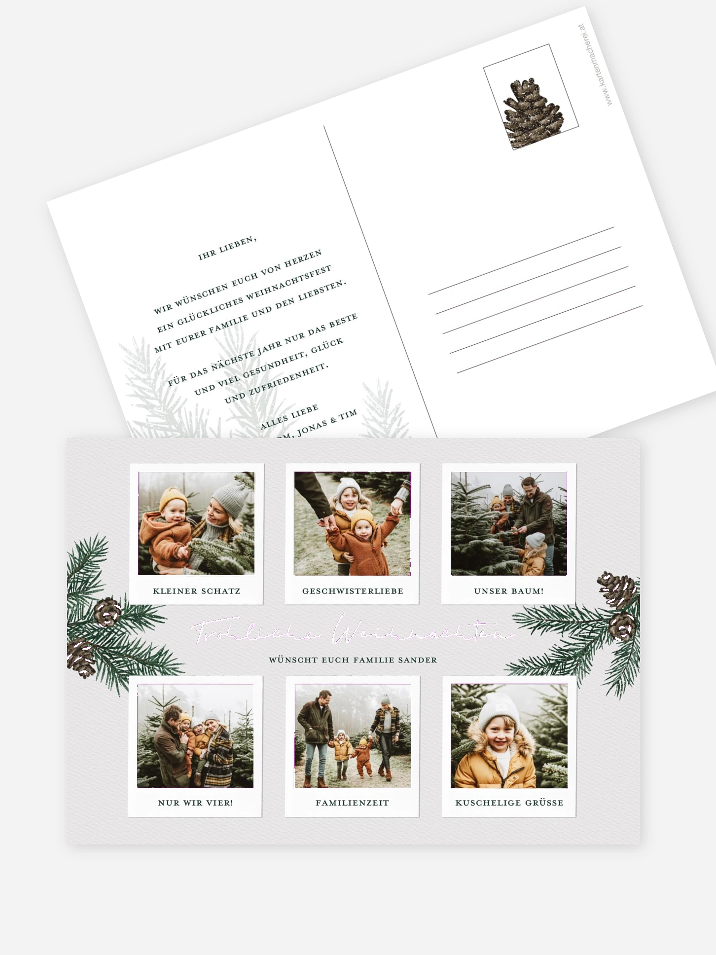 Weihnachtskarte Pinewood