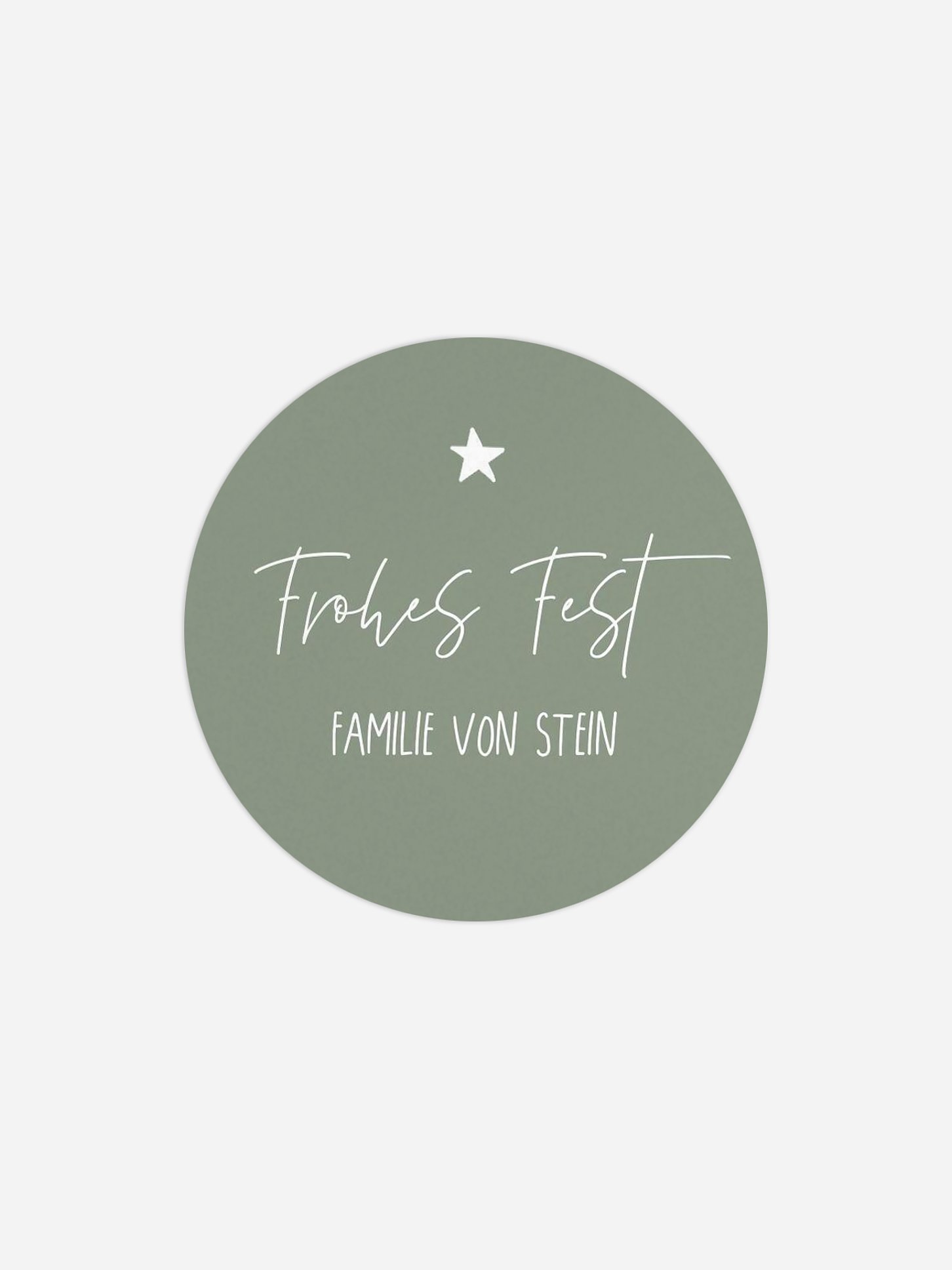 Geschenkaufkleber Weihnachten Merry