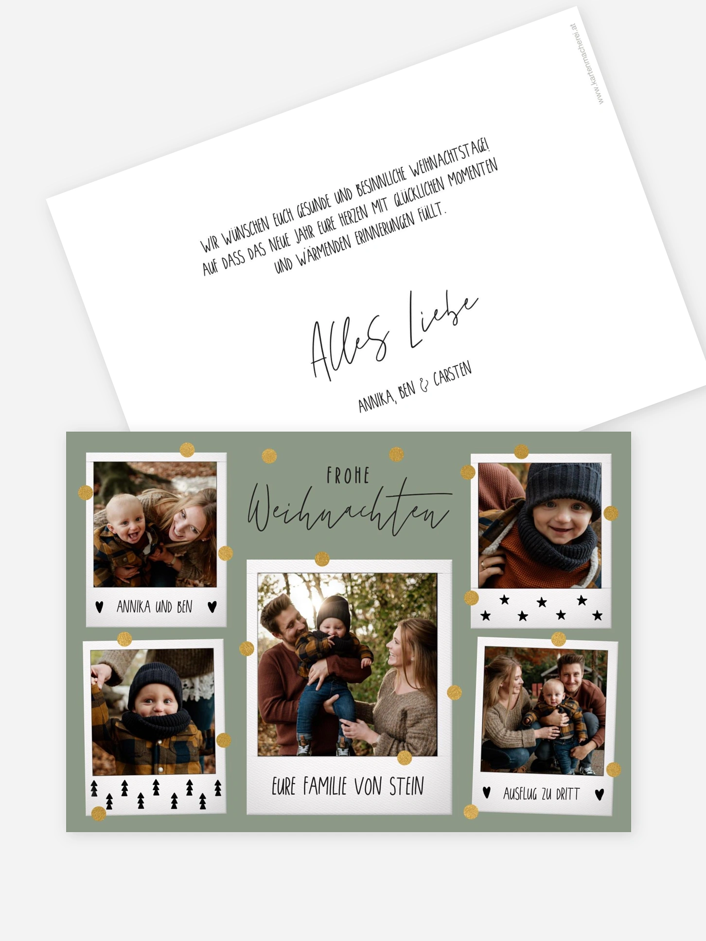 Weihnachtskarte Merry