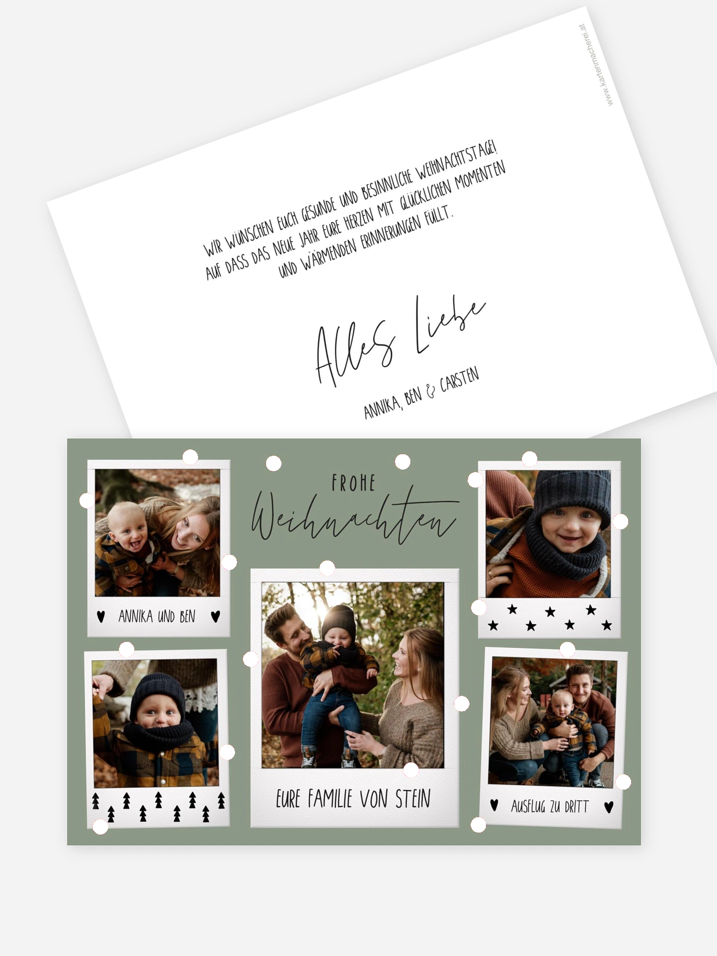 Weihnachtskarte Merry