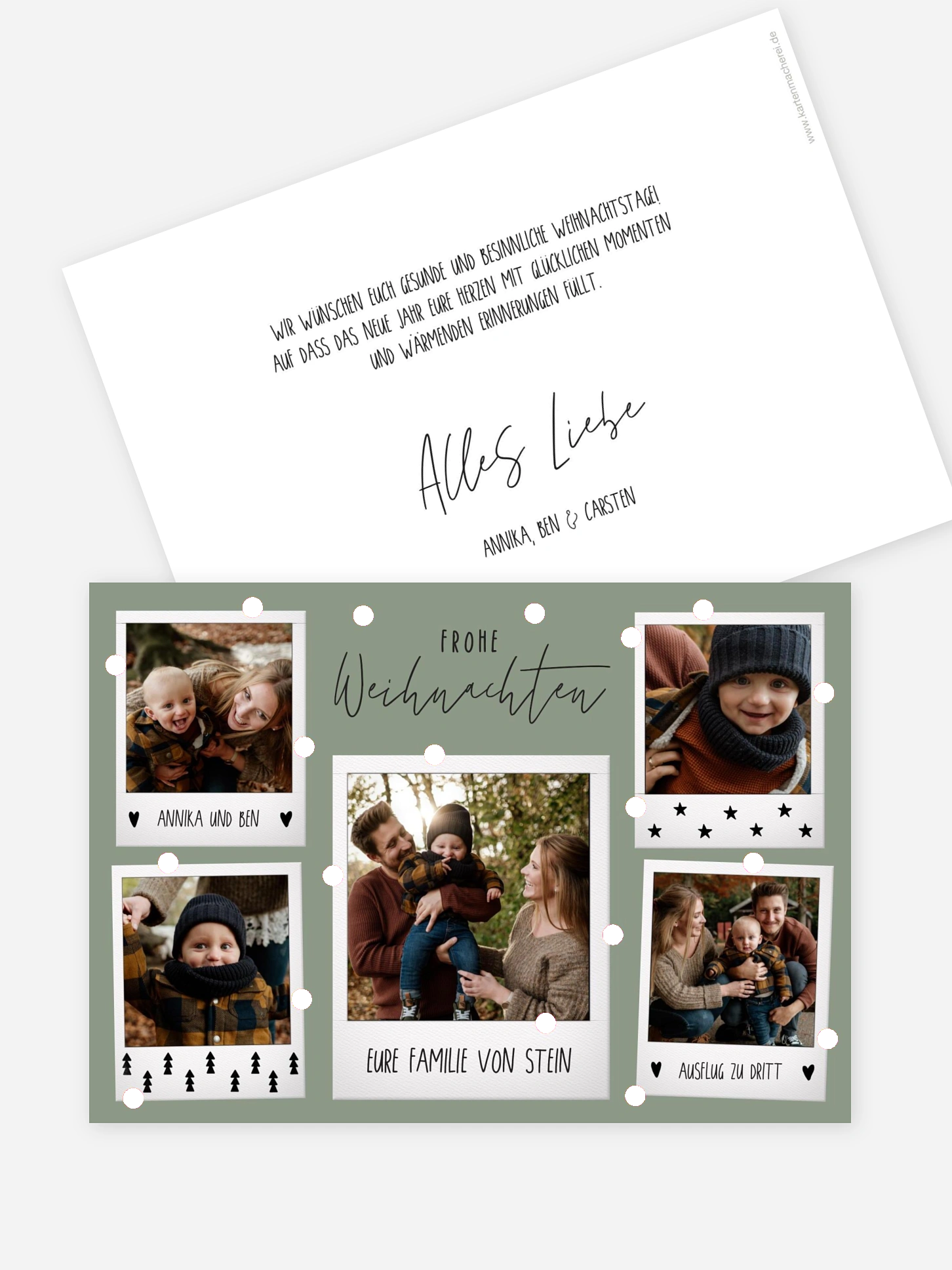 Weihnachtskarte Merry