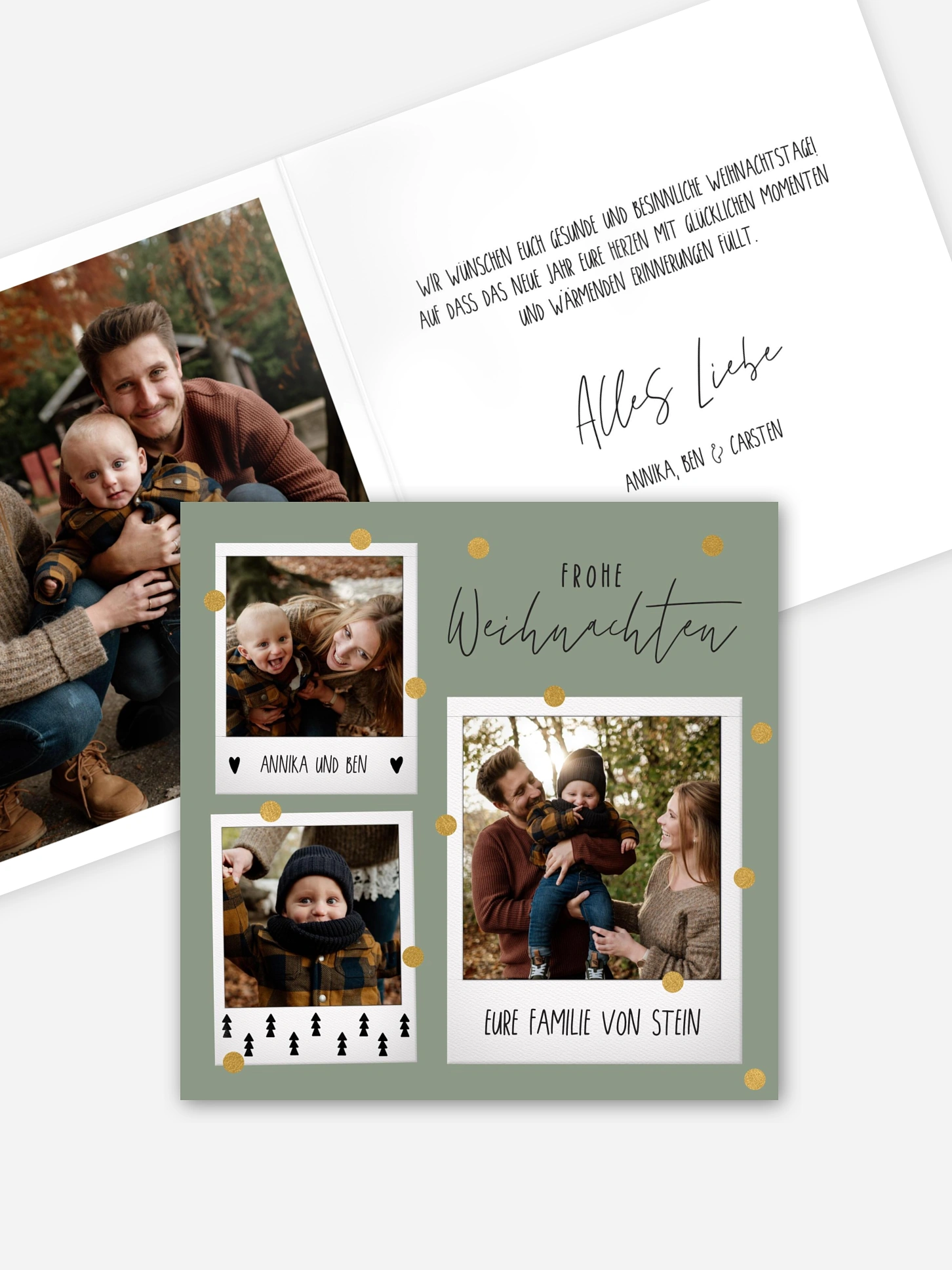 Weihnachtskarte Merry