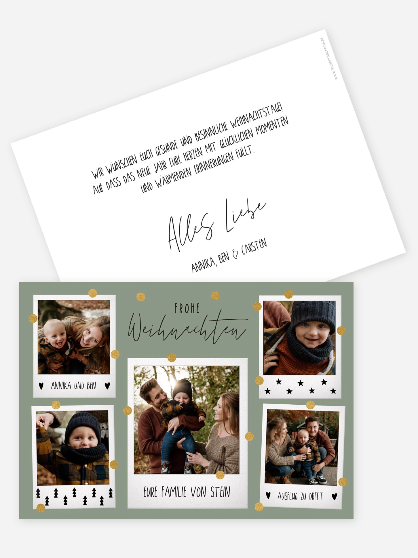Weihnachtskarte Merry