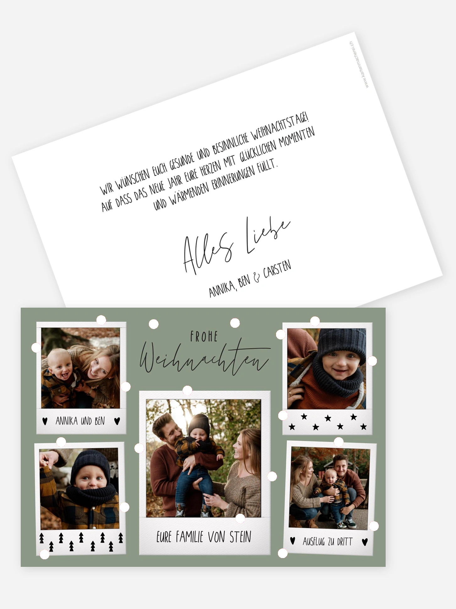 Weihnachtskarte Merry
