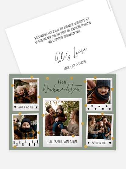 Weihnachtskarte Merry