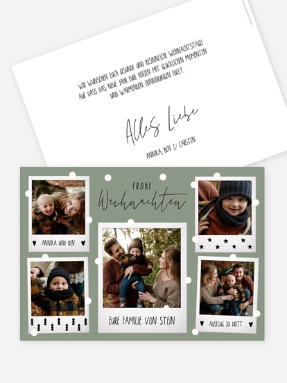 Weihnachtskarte Merry