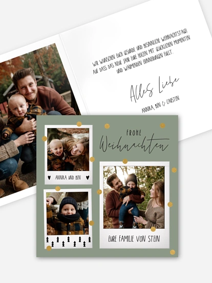 Weihnachtskarte Merry