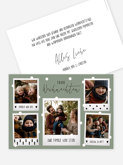 Weihnachtskarte Merry