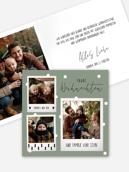 Weihnachtskarte Merry