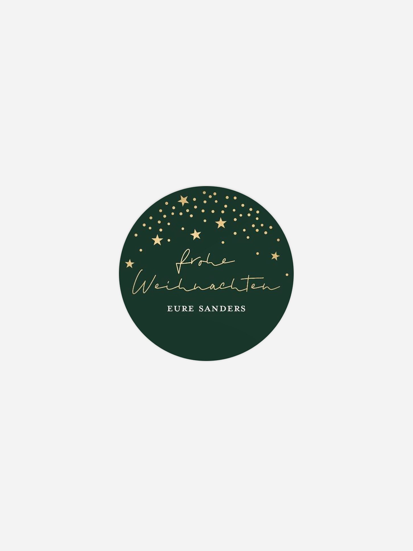 Geschenkaufkleber Weihnachten Twinkle