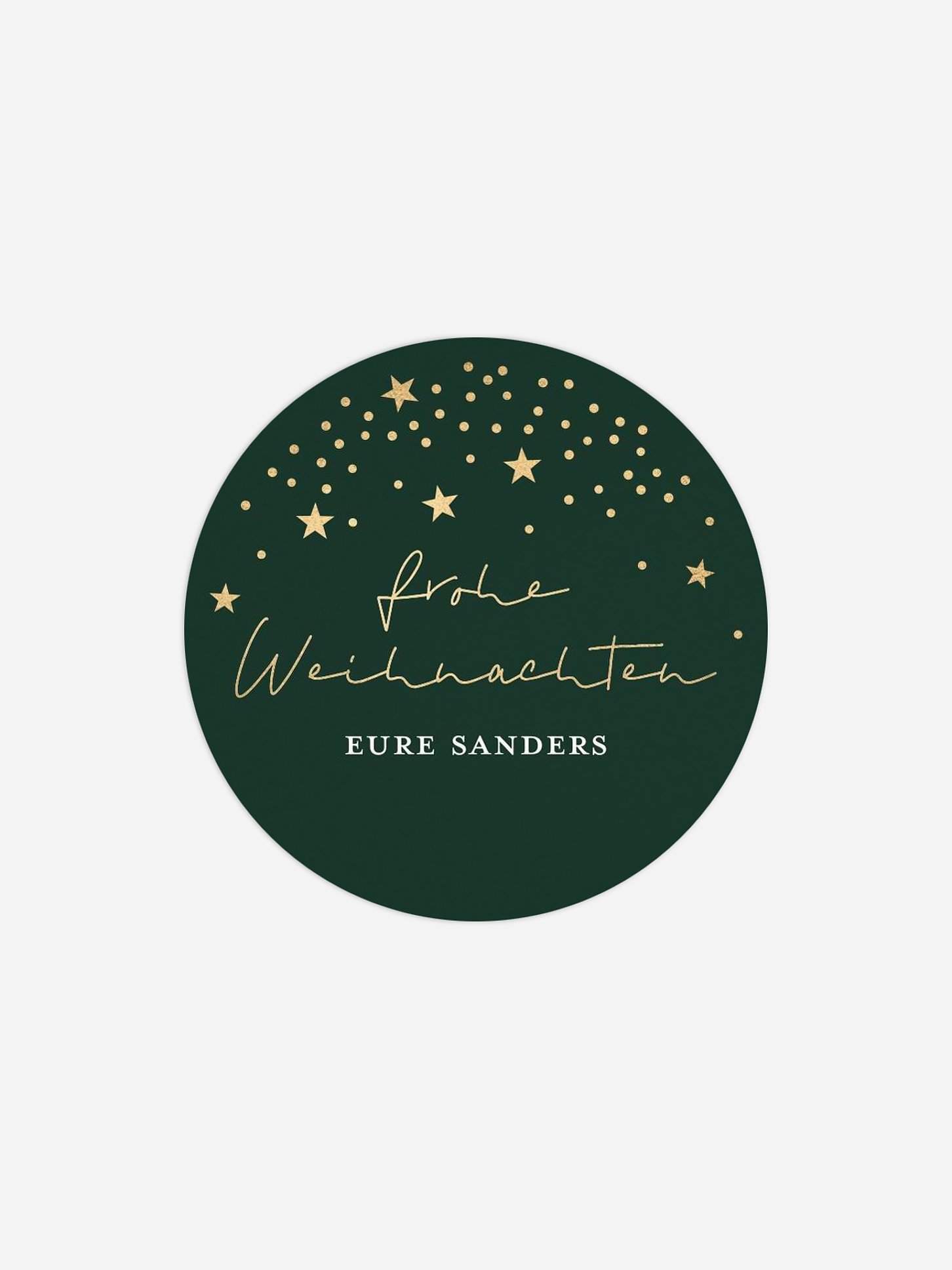 Geschenkaufkleber Weihnachten Twinkle