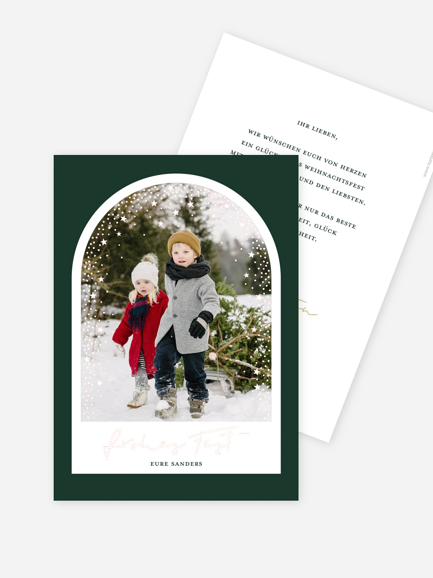 Weihnachtskarte Twinkle