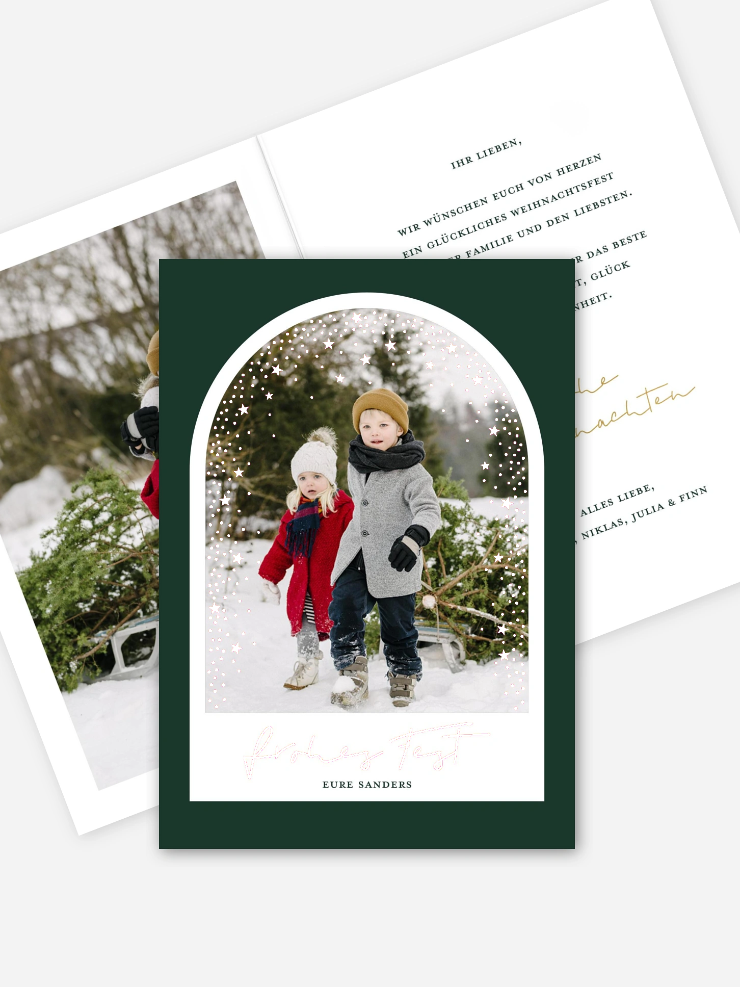 Weihnachtskarte Twinkle