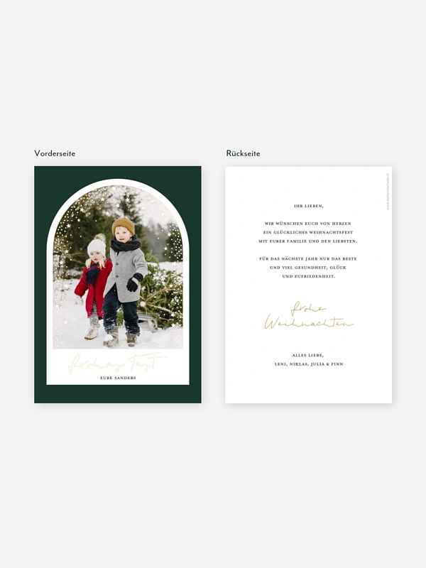 Weihnachtskarte Twinkle
