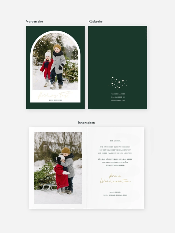 Weihnachtskarte Twinkle