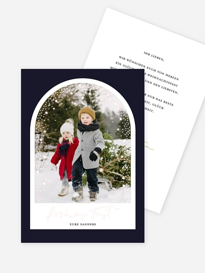 Weihnachtskarte Twinkle