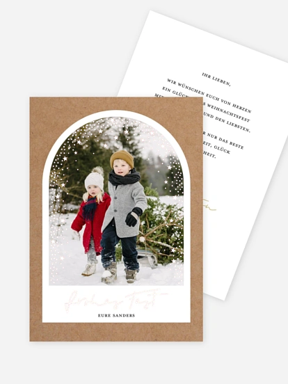 Weihnachtskarte Twinkle