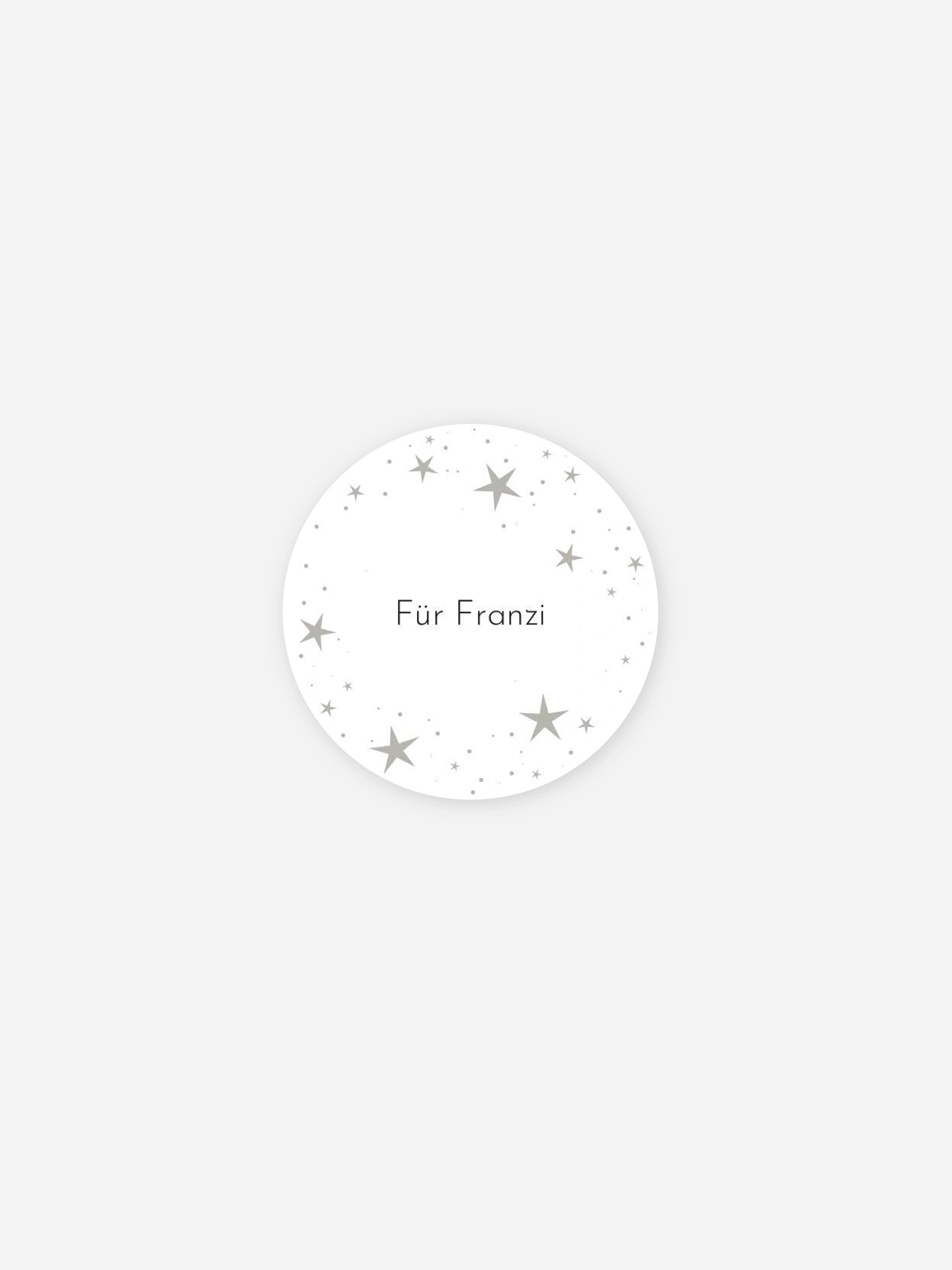 Geschenkaufkleber personalisiert Joyful Lights