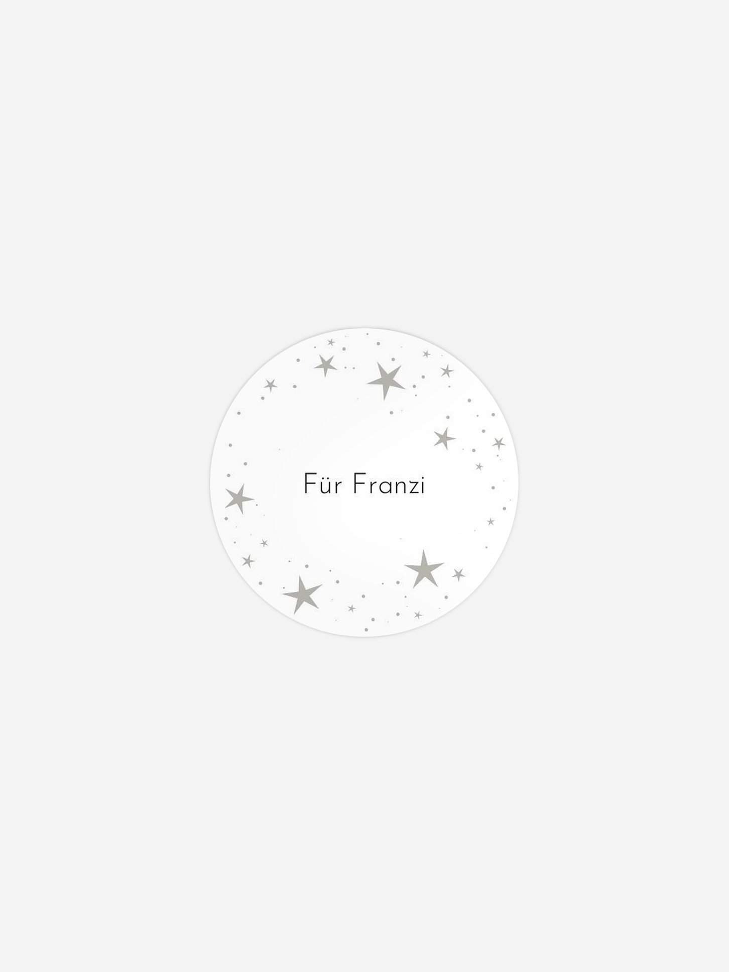Geschenkaufkleber personalisiert Joyful Lights