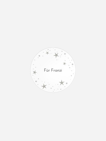 Geschenkaufkleber personalisiert Joyful Lights