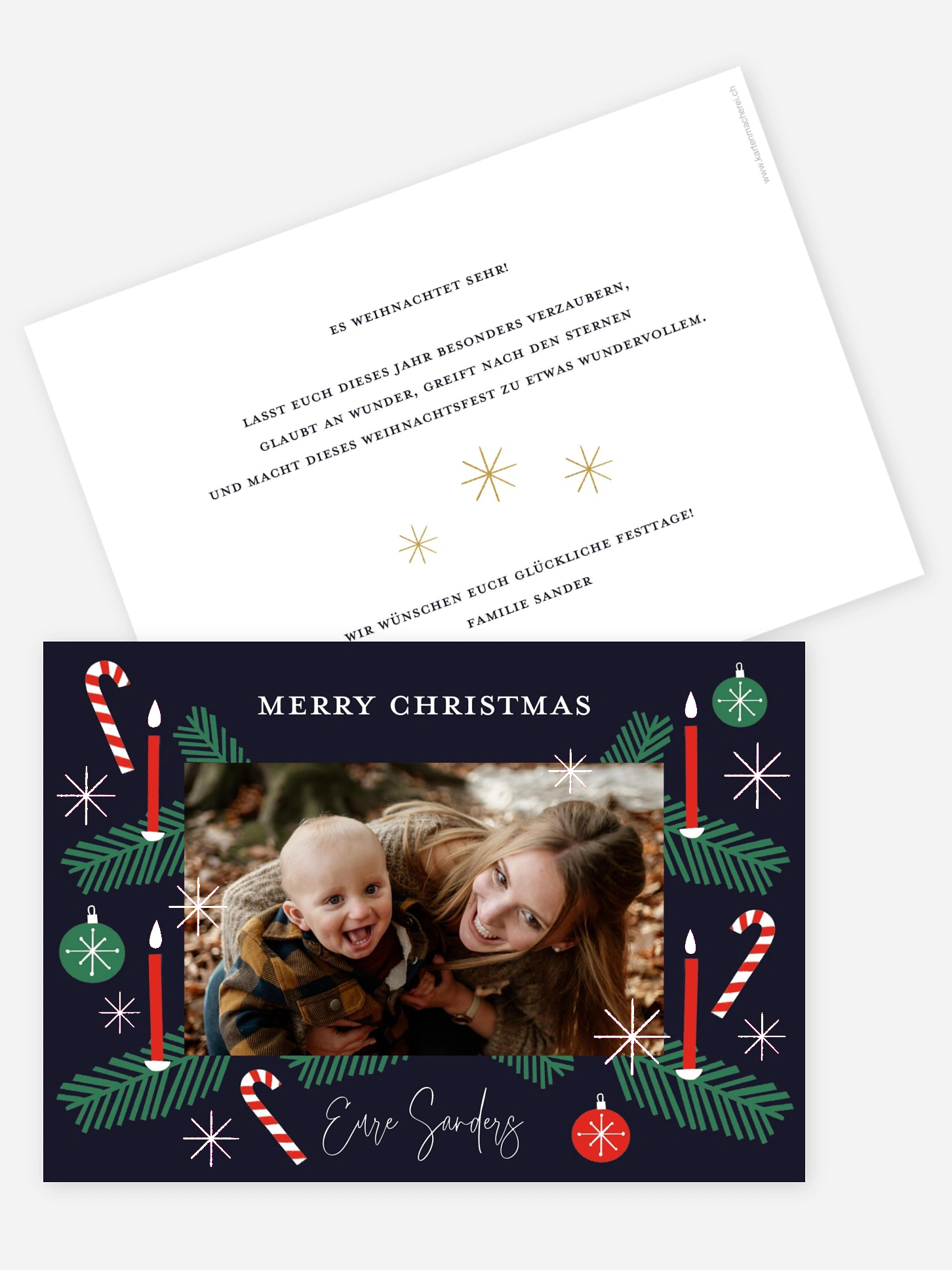 Weihnachtskarte Advent