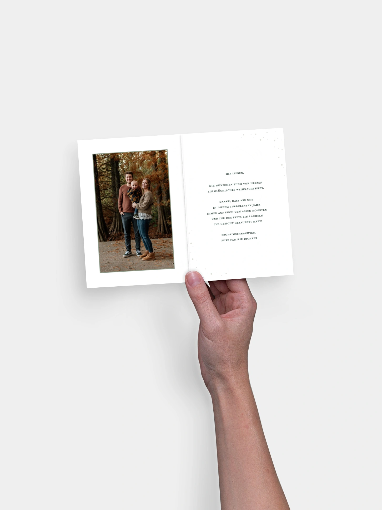 Weihnachtskarte Gingerbread
